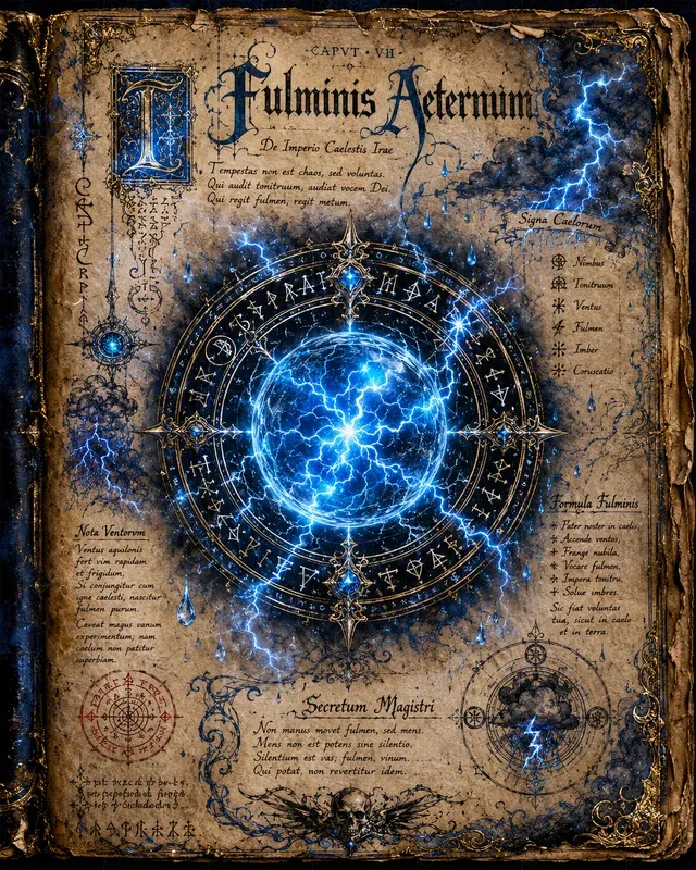 Fantasy Gothic Ancient Spell Book Pages