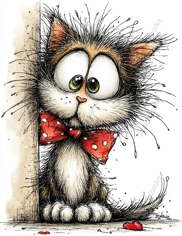 Love Animals Valentine Clipart Postcards