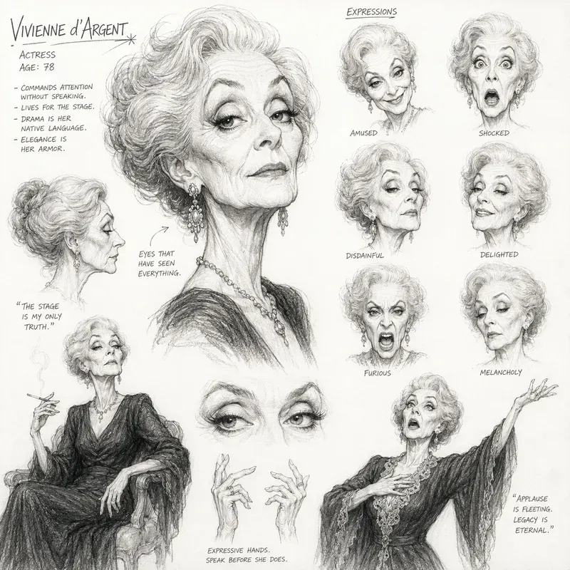 Vintage Pencil Caricature Sketch Sheets