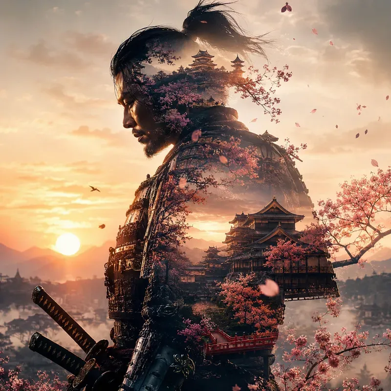 Cinematic Double Exposure Portrait Style