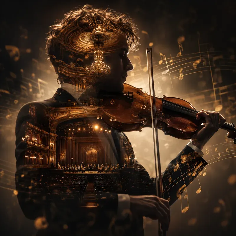 Cinematic Double Exposure Portrait Style