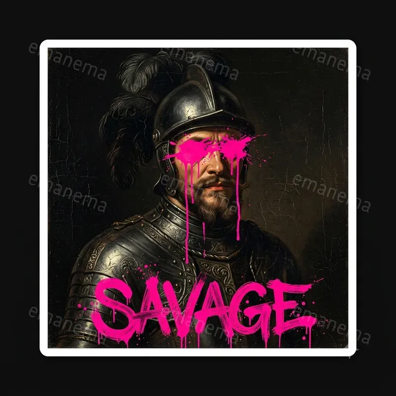 Street Renaissance Baroque Style Stickers