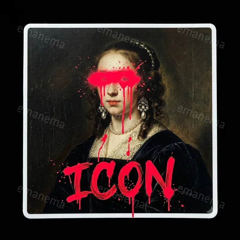 Street Renaissance Baroque Style Stickers