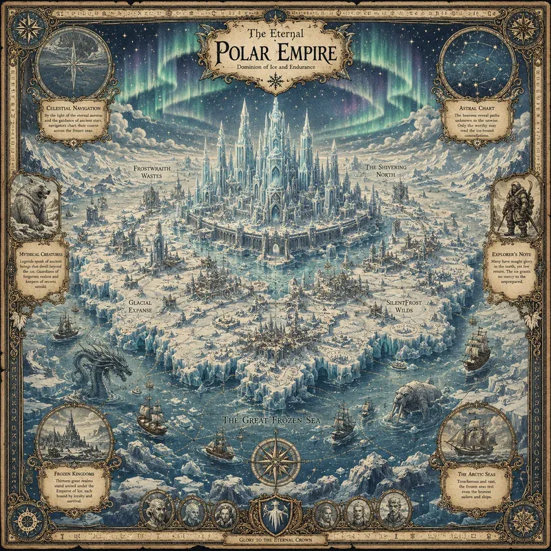 Vintage Mythic Cartography Posters