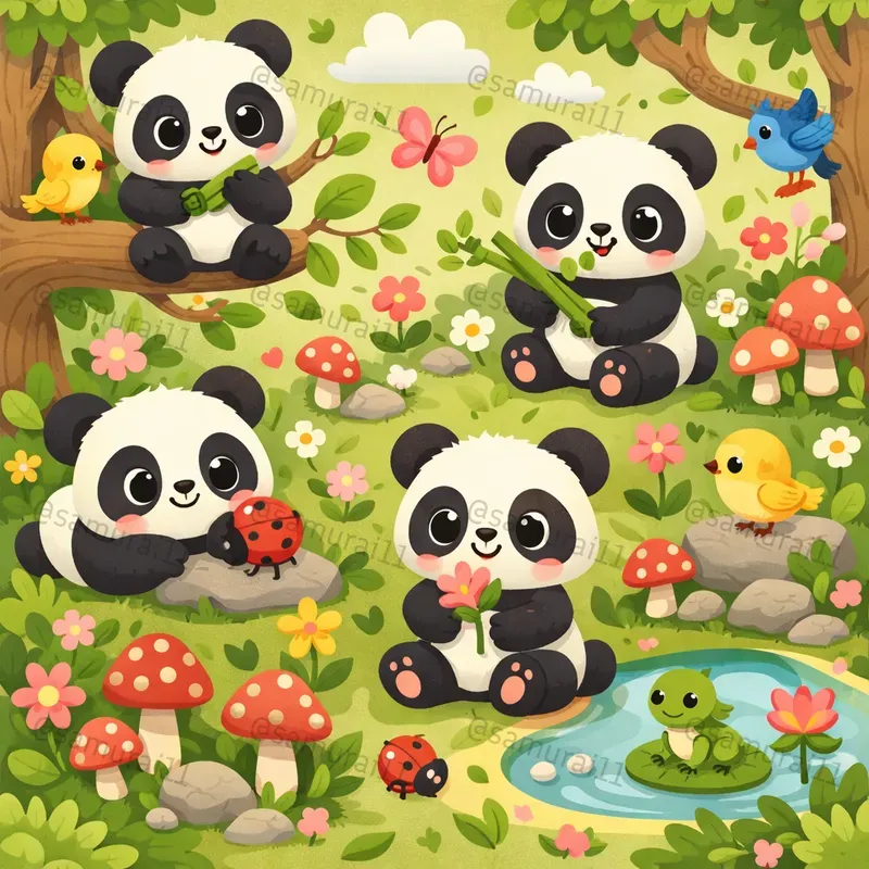 Cute Animal Seamless Pattern Generator