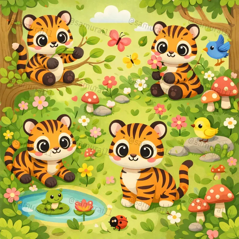 Cute Animal Seamless Pattern Generator