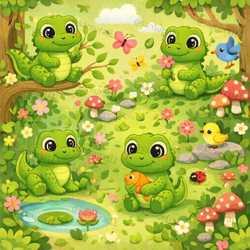 Cute Animal Seamless Pattern Generator