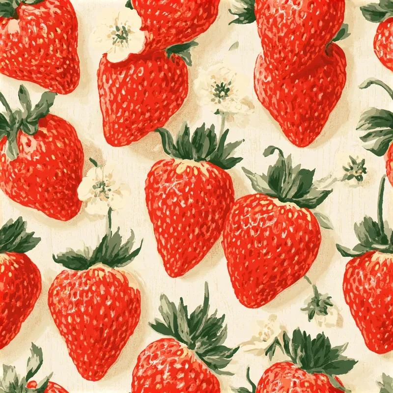 Retro Kitchen Fruit Seamless Patterns