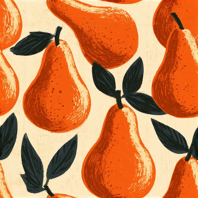 Retro Kitchen Fruit Seamless Patterns