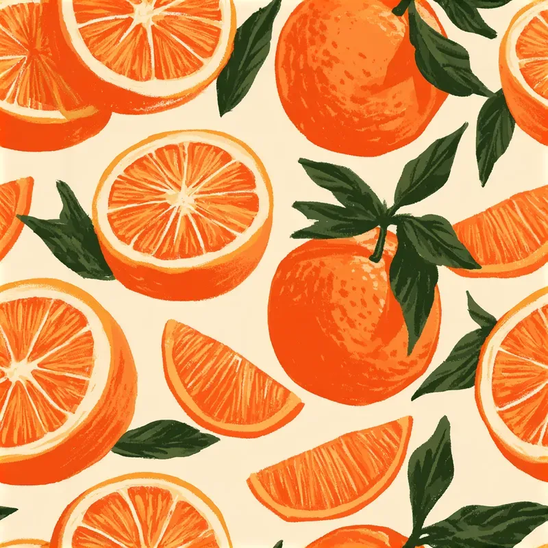 Retro Kitchen Fruit Seamless Patterns