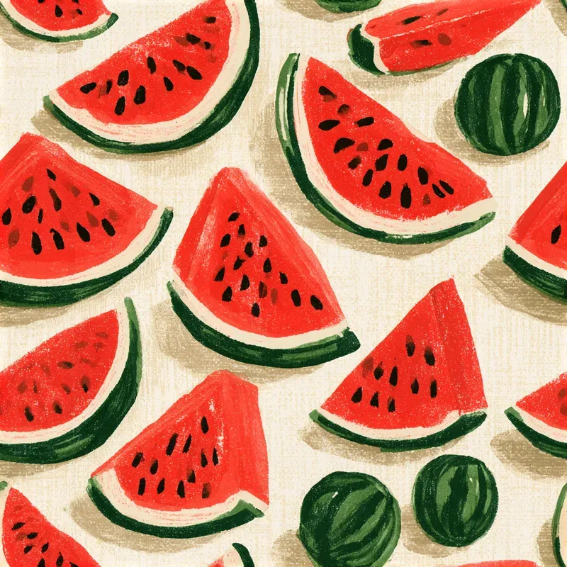 Retro Kitchen Fruit Seamless Patterns