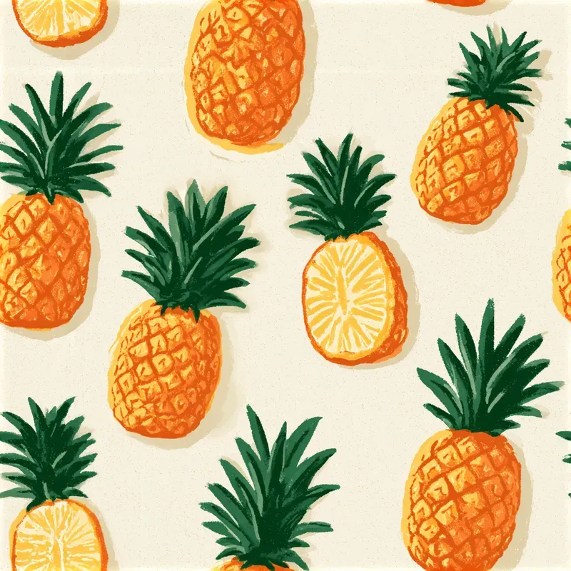 Retro Kitchen Fruit Seamless Patterns