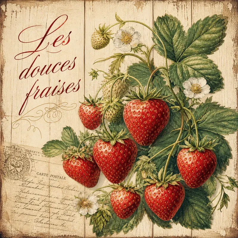 Vintage Rustic Botanical Art