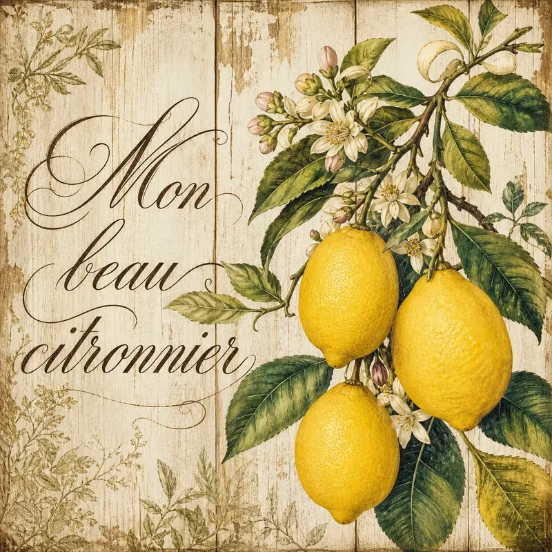 Vintage Rustic Botanical Art