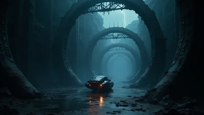 Dark Luxury Moody Space Landscapes