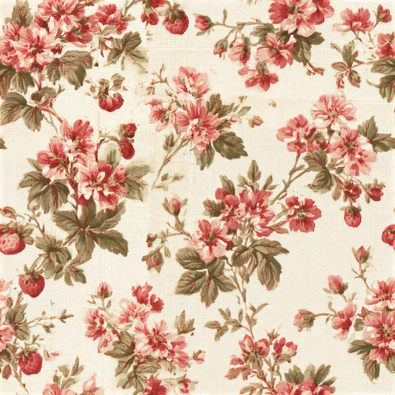 Vintage Cottagecore Calico Backing Papers