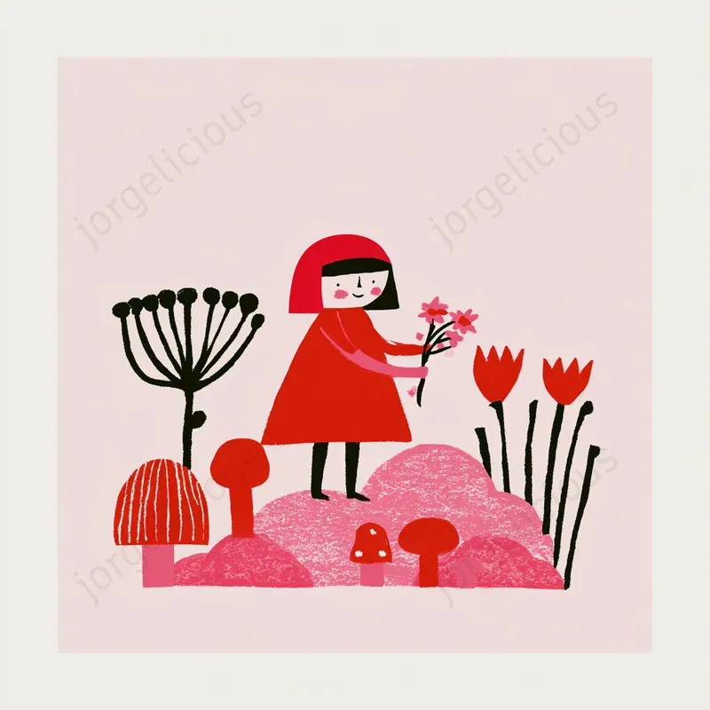Minimal Pastel Nursery Illustrations