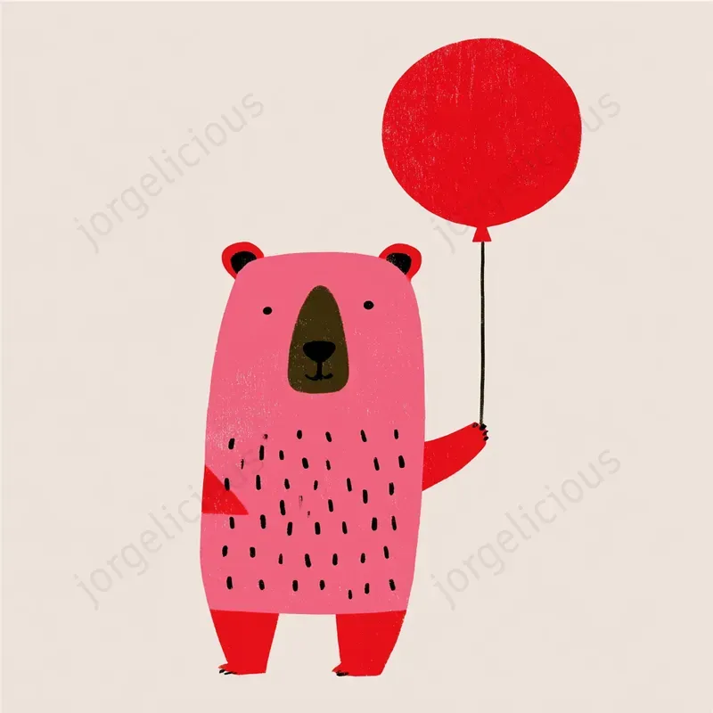 Minimal Pastel Nursery Illustrations