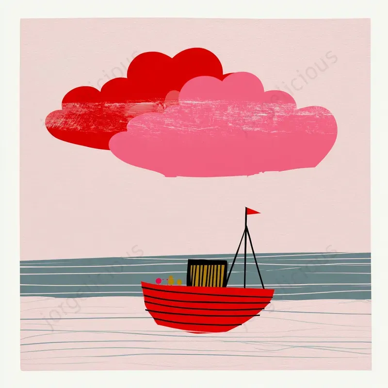 Minimal Pastel Nursery Illustrations