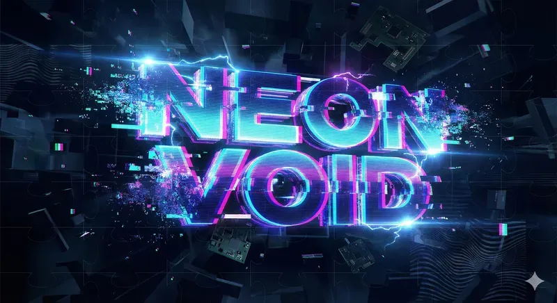 Glitch Reality Game Logo Generator