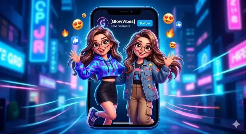 Cute Viral Social Media Mascot Cartoons