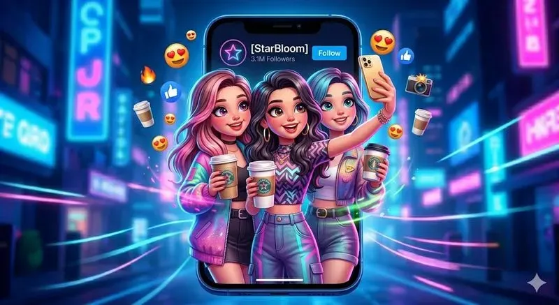 Cute Viral Social Media Mascot Cartoons