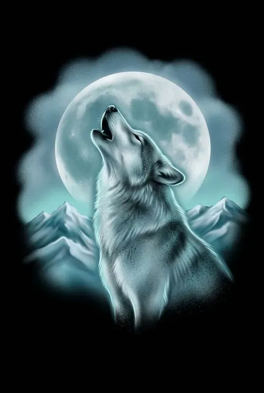 Retro 90s Airbrush Animal Tshirt Art