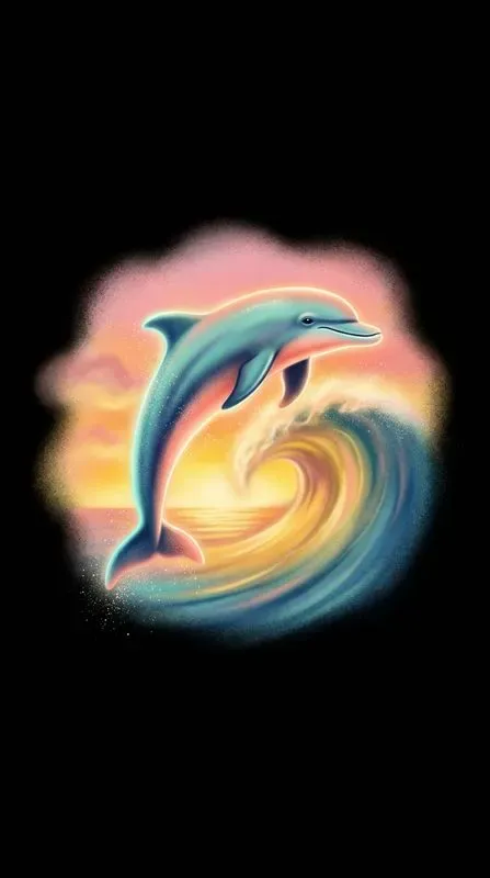 Retro 90s Airbrush Animal Tshirt Art