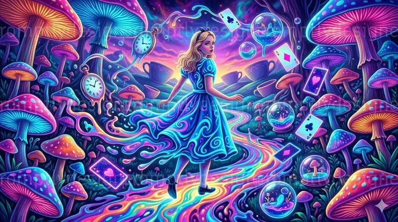Bioluminescent Wonderland Scenes