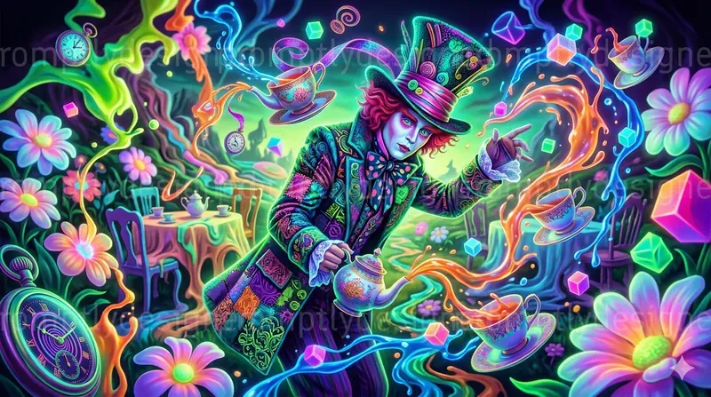 Bioluminescent Wonderland Scenes