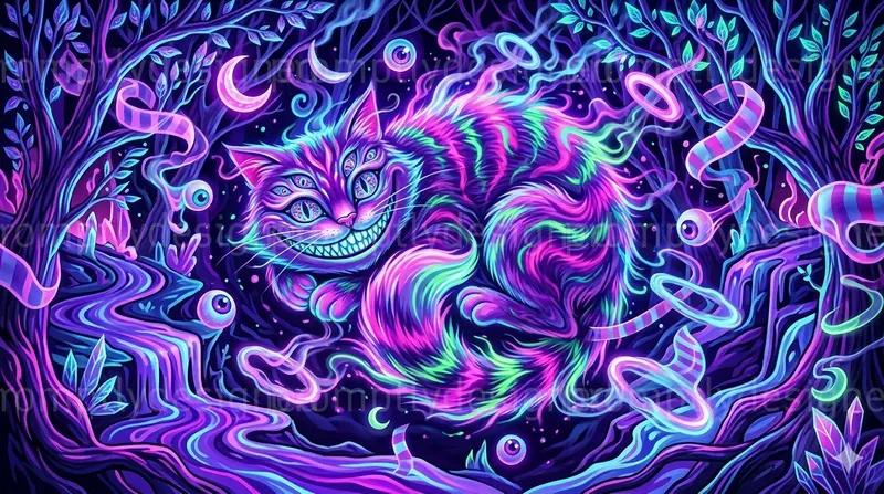 Bioluminescent Wonderland Scenes