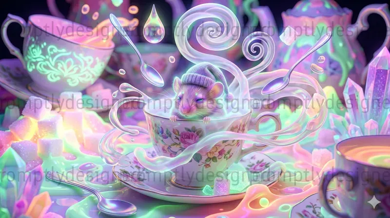 Bioluminescent Wonderland Scenes