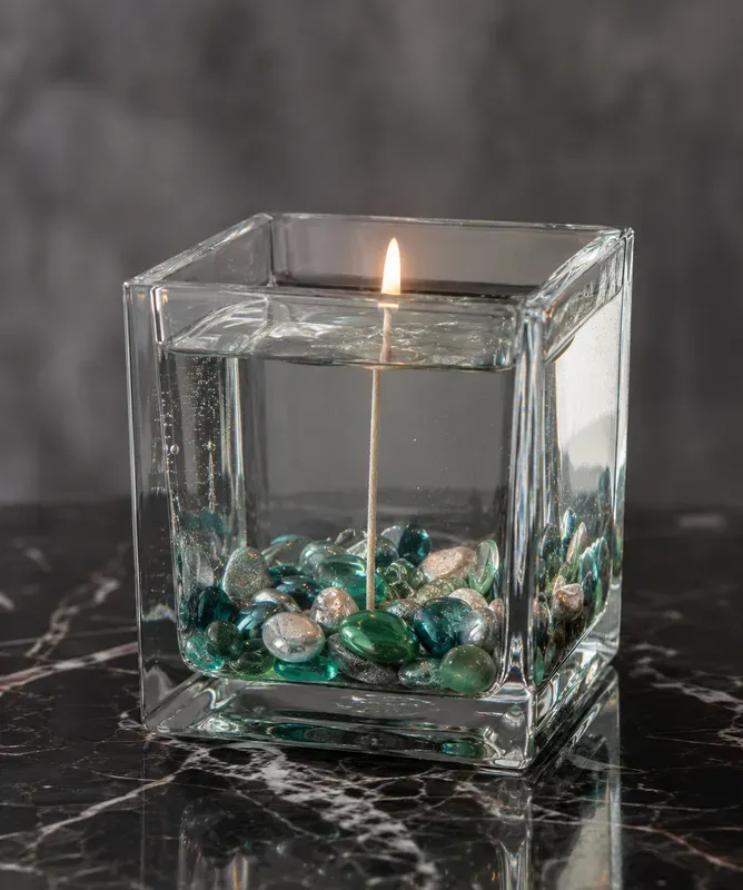 Clean Hyperrealistic Gel Candle Photos
