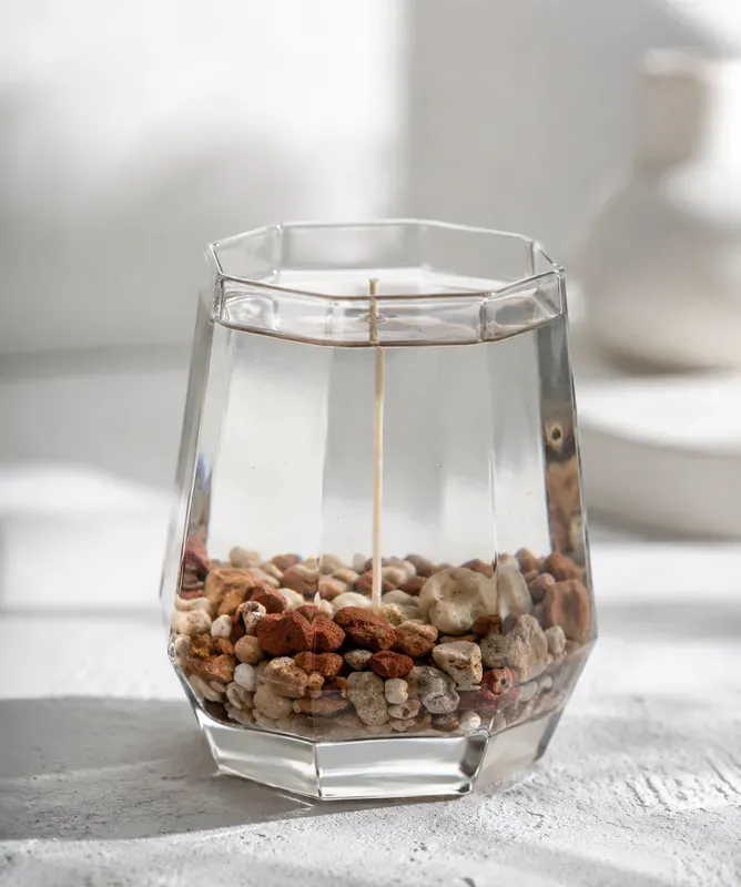 Clean Hyperrealistic Gel Candle Photos