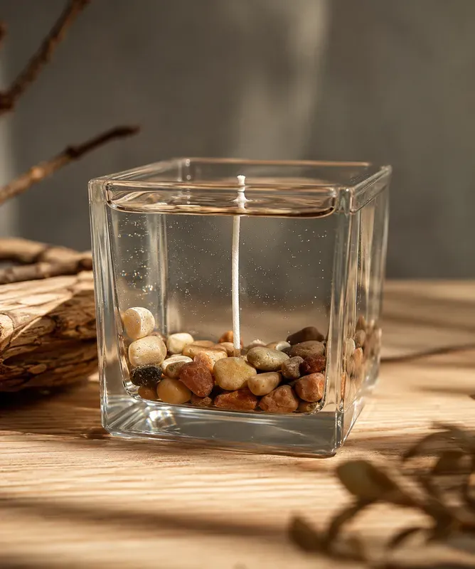 Clean Hyperrealistic Gel Candle Photos