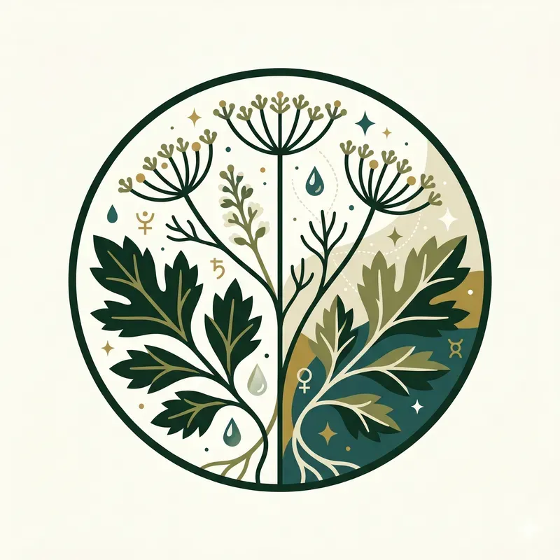 Modern Magical Herb Emblems