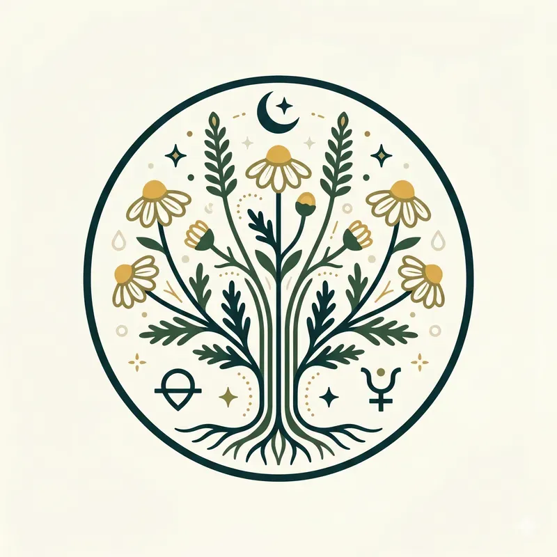 Modern Magical Herb Emblems
