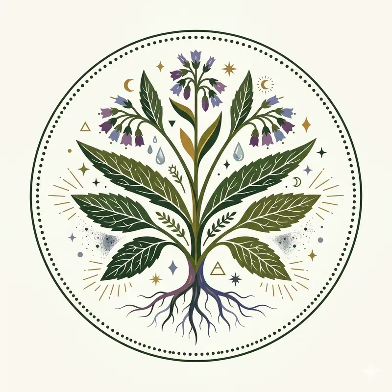 Modern Magical Herb Emblems