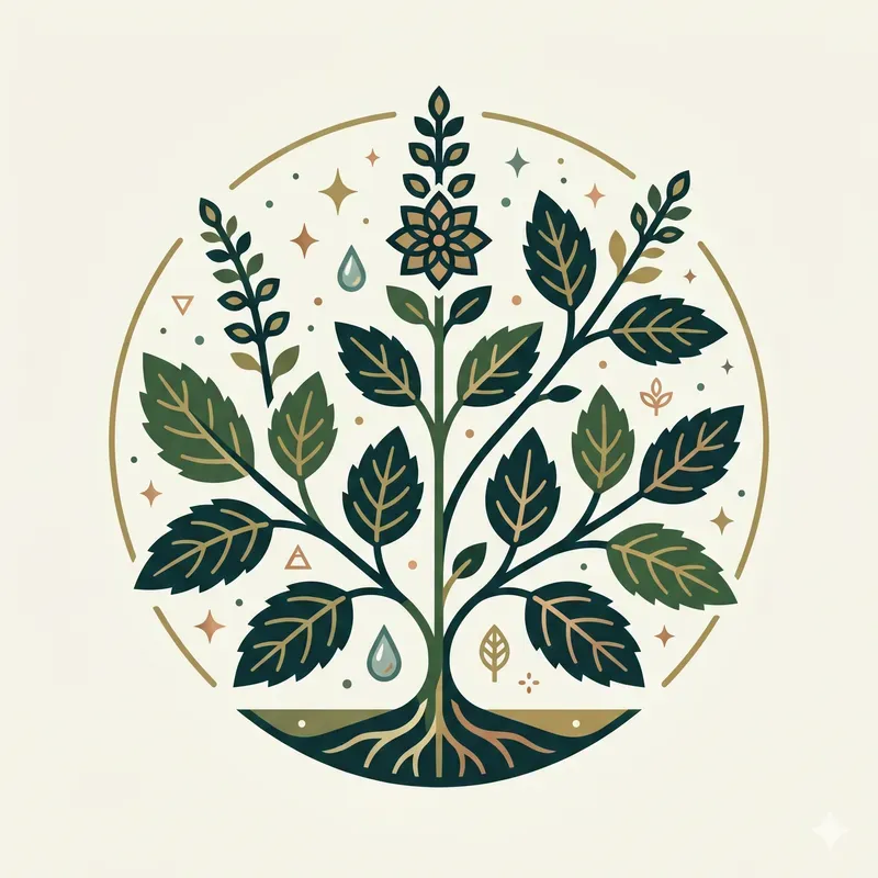 Modern Magical Herb Emblems