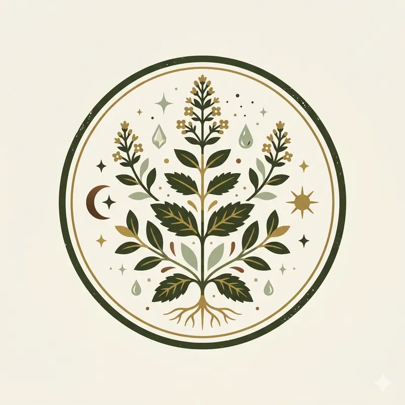 Modern Magical Herb Emblems
