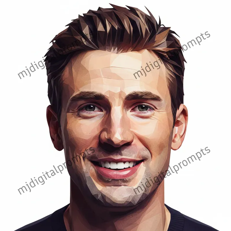 Geometric Lowpoly Celebrity Papercrafts