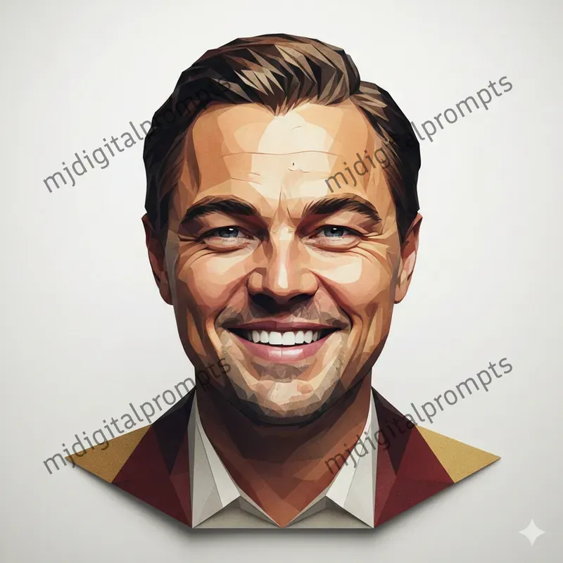Geometric Lowpoly Celebrity Papercrafts
