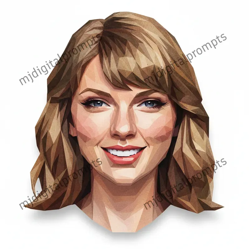 Geometric Lowpoly Celebrity Papercrafts