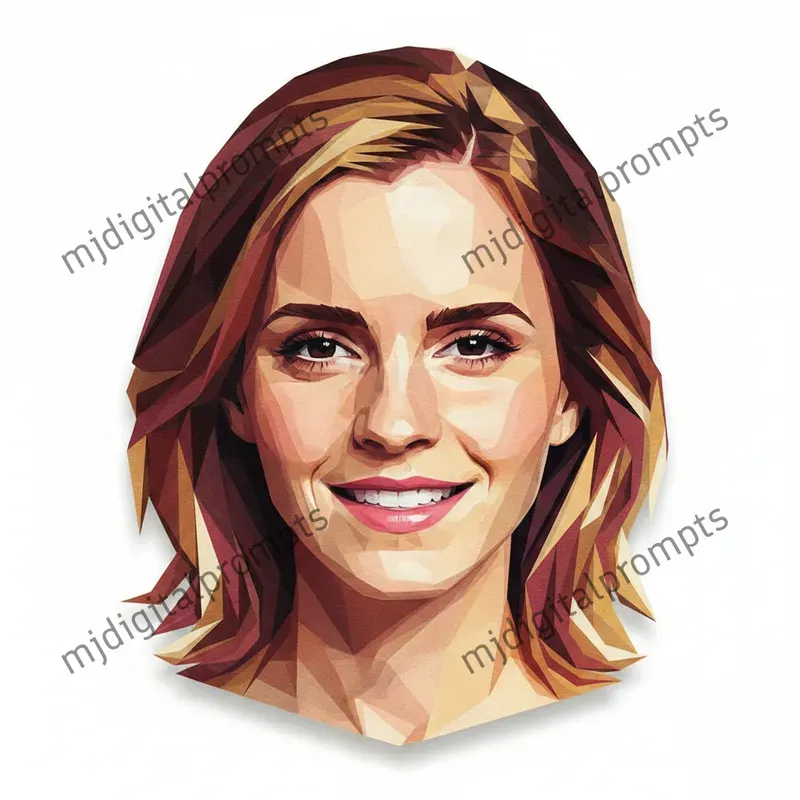 Geometric Lowpoly Celebrity Papercrafts