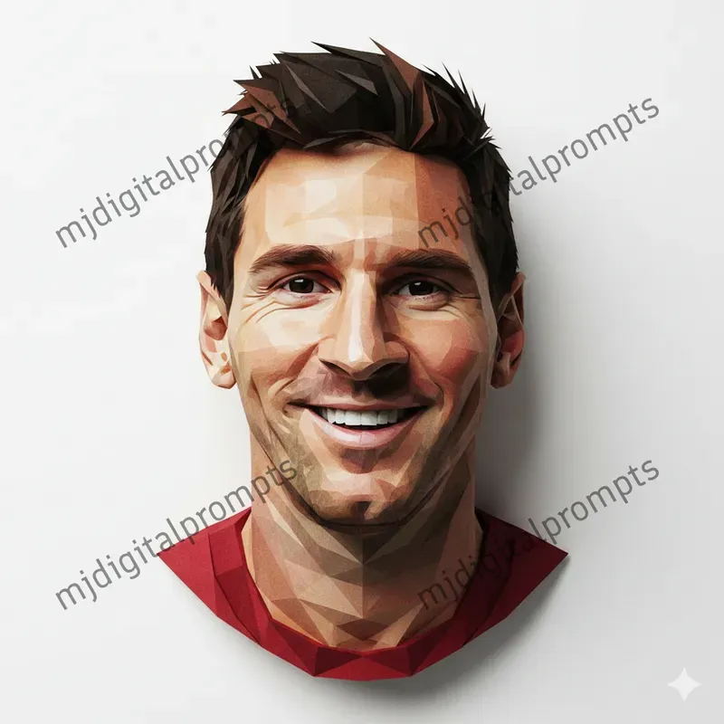 Geometric Lowpoly Celebrity Papercrafts