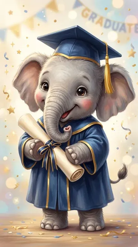 Cute Graduation Animals