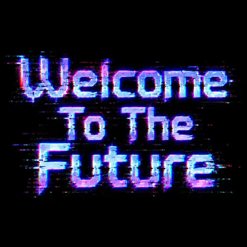 Glitch Cyberpunk Art Typographies