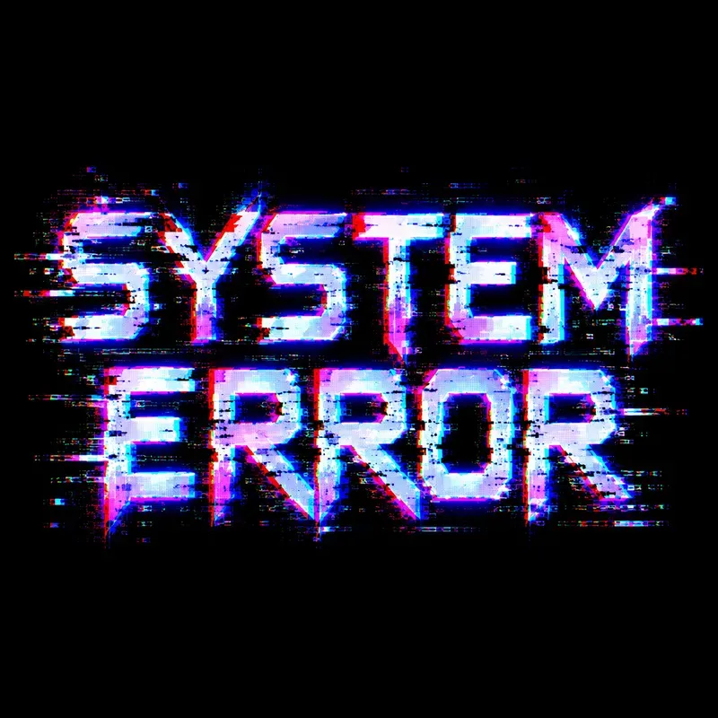 Glitch Cyberpunk Art Typographies