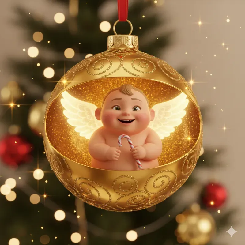 Cute 3D Christmas Ornament Characters