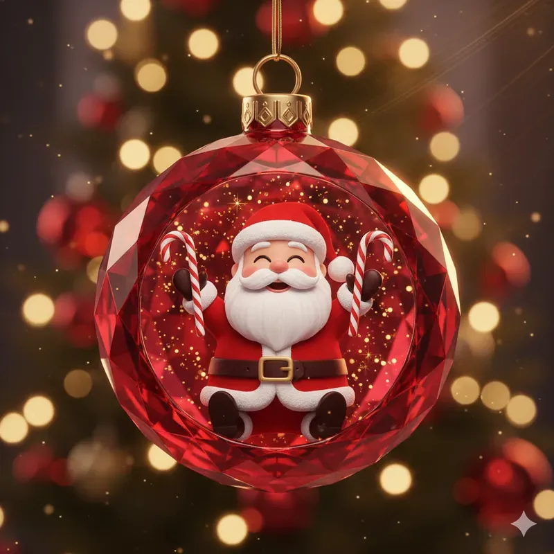 Cute 3D Christmas Ornament Characters